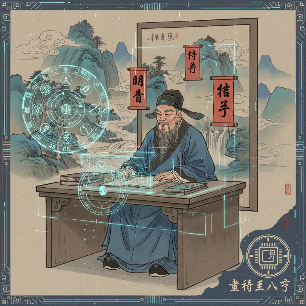 韋千里八字 - 八字命盤