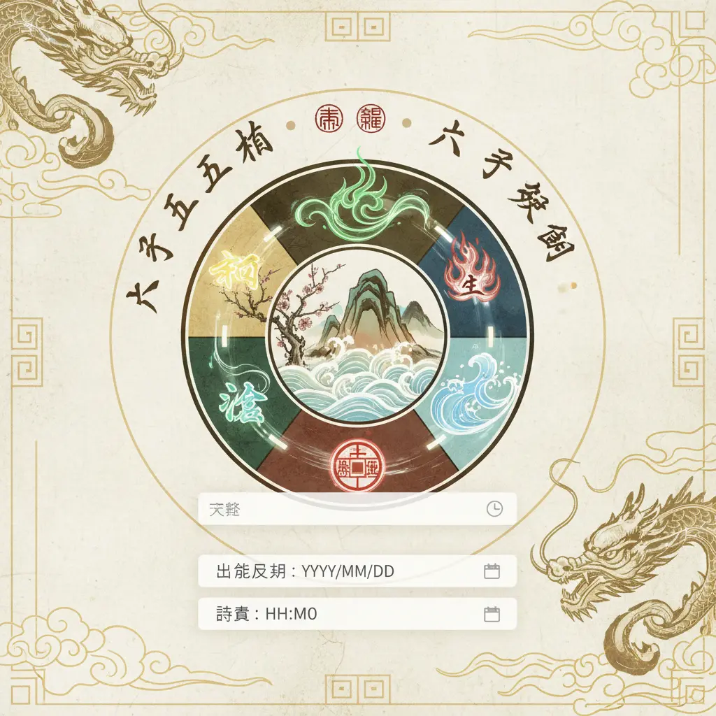 八字查詢 - 八字五行