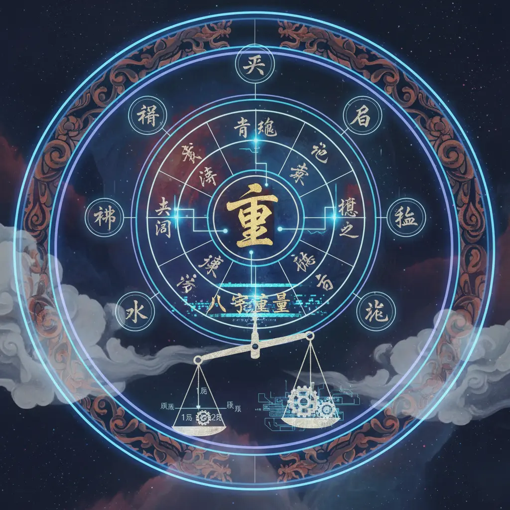 八字 命盤 - 八字重量