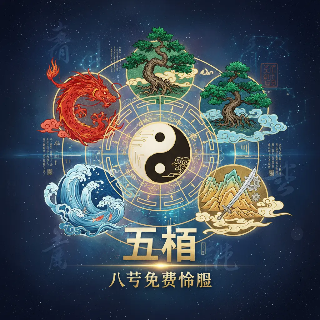 八字免費命盤 - 五行